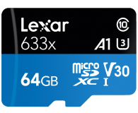 Lexar 64GB microSDXC High-Performance 633x UHS-I A1 V30 - 603804 - zdjęcie 2